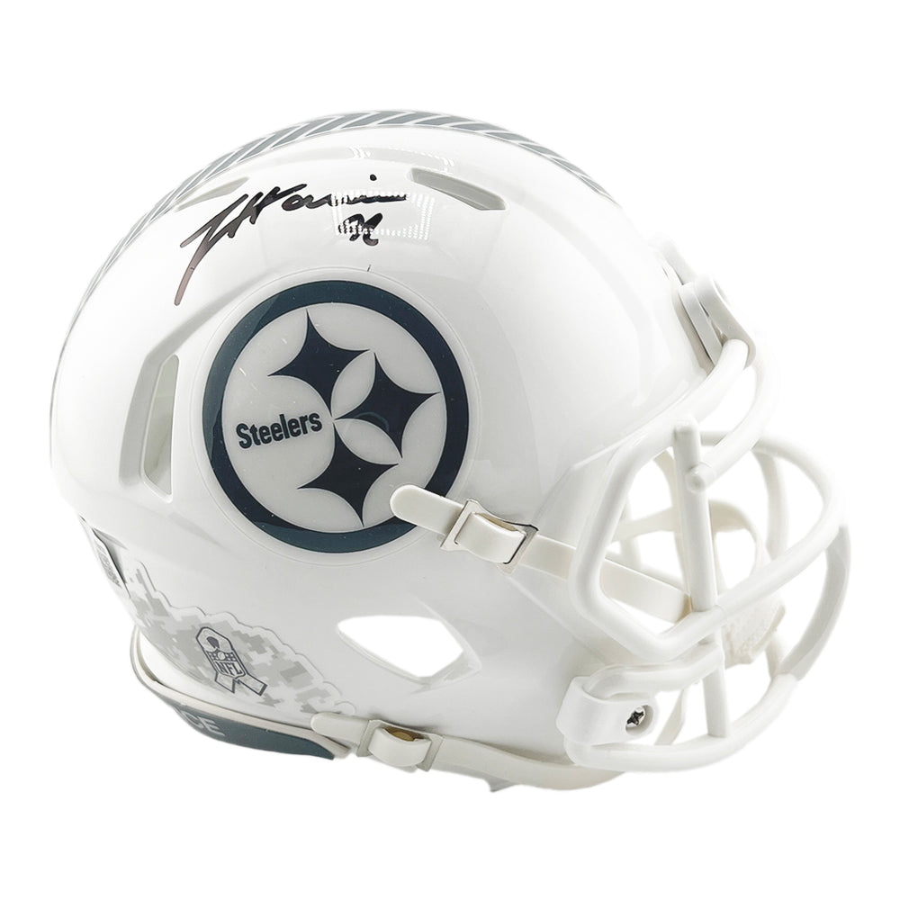 James Harrison Signed Pittsburgh Steelers Salute to Service 2024 Mini Football Helmet (JSA)