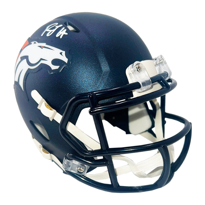 denver football helmet Broncos Color Rush Authentic Speed SP facemask Denver Broncos Retro Logo Helmet