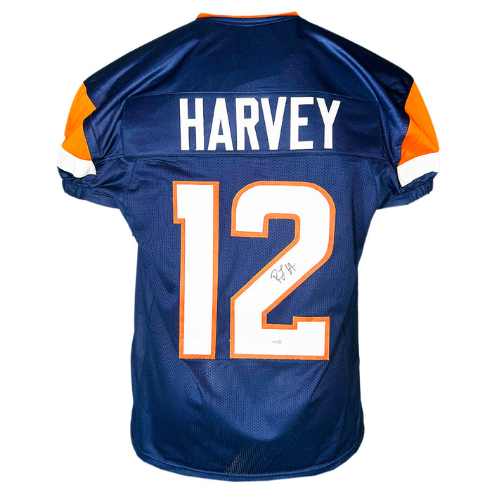 RJ Harvey Signed Denver Navy Game Style Football Jersey (JSA)