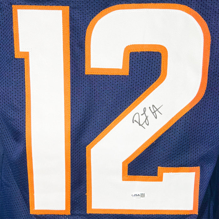 RJ Harvey Signed Denver Navy Game Style Football Jersey (JSA)