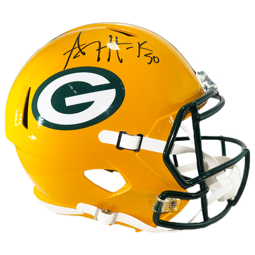 A.J. Hawk Signed Green Bay Packers Speed Full-Size Replica Football Helmet (Beckett)
