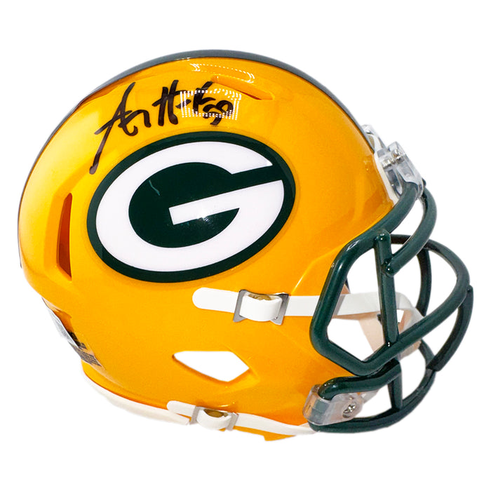 A.J. Hawk Signed Green Bay Packers Speed Mini Football Helmet (Beckett)