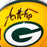 A.J. Hawk Signed Green Bay Packers Speed Mini Football Helmet (Beckett)