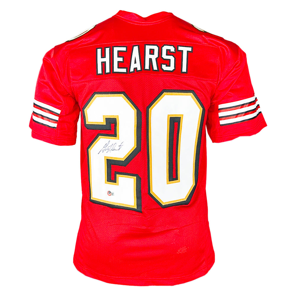 Garrison Hearst Signed San Francisco Red Football Jersey (Beckett)