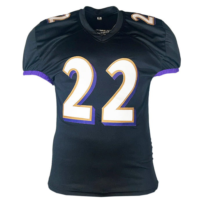 Derrick Henry Signed Baltimore Black Game Style Football Jersey (PSA)