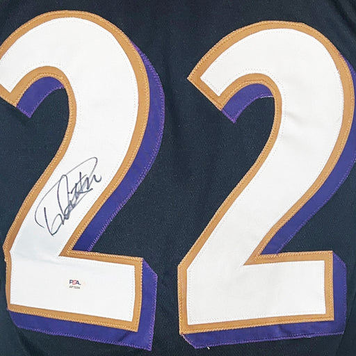 Derrick Henry Signed Baltimore Black Game Style Football Jersey (PSA)
