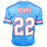 Derrick Henry Signed Tennessee Blue Throwback Football Jersey (JSA)