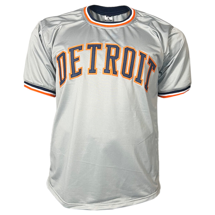 Willie Hernandez Signed 2 Inscription Detroit Grey Baseball Jersey (JSA)