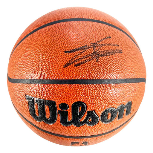 Tyler Herro Signed Wilson Authentic Series Series Basketball - Black Ink (JSA) - RSA