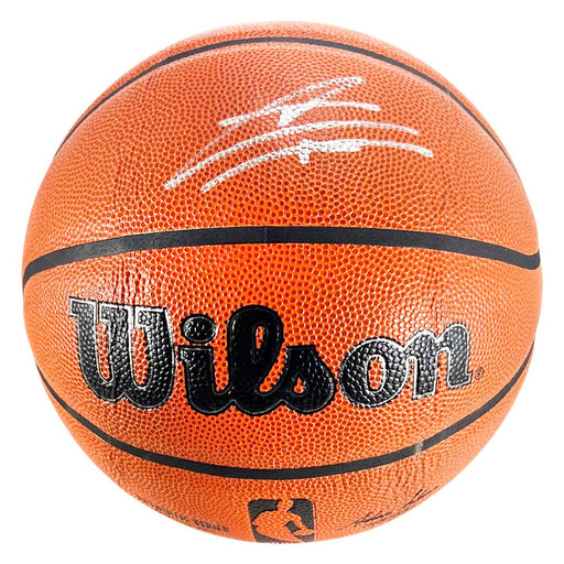 Tyler Herro Signed Wilson Authentic Series Series Basketball - Silver Ink (JSA) - RSA