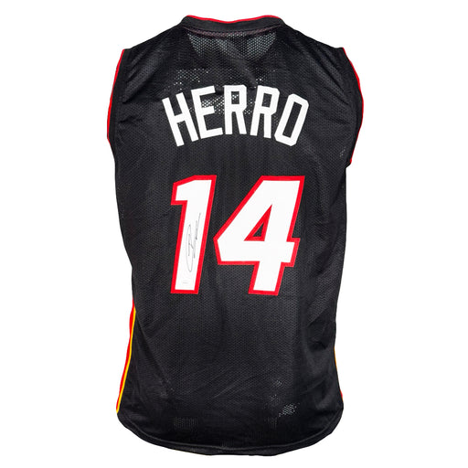 Tyler Herro Signed Miami Black Basketball Jersey (JSA)