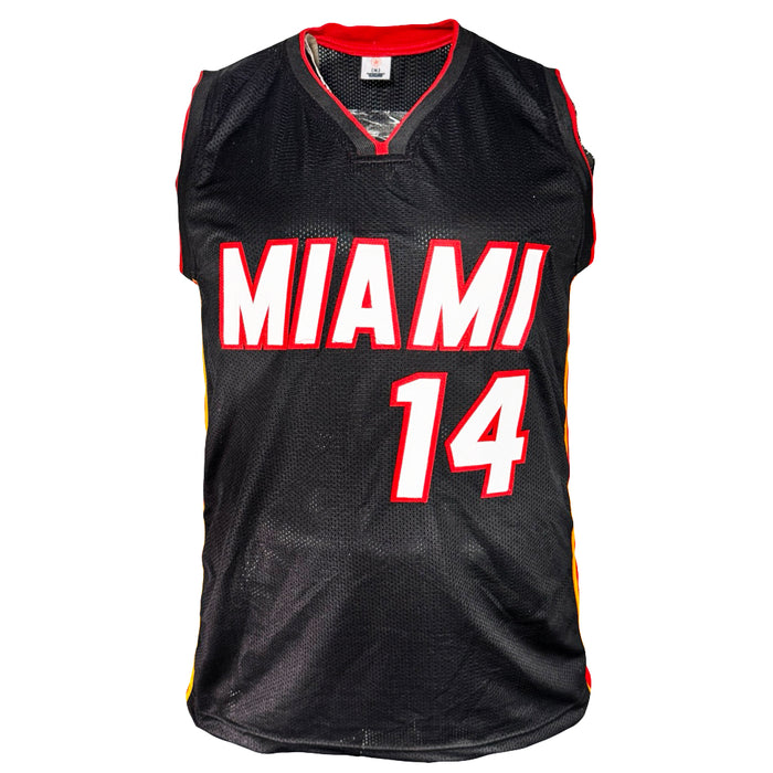 Tyler Herro Signed Miami Black Basketball Jersey (JSA)