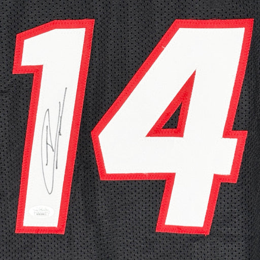 Tyler Herro Signed Miami Black Basketball Jersey (JSA)