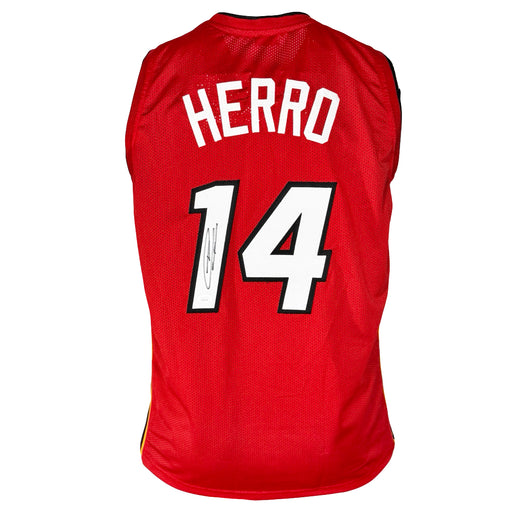 Tyler Herro Signed Miami Red Basketball Jersey (JSA)