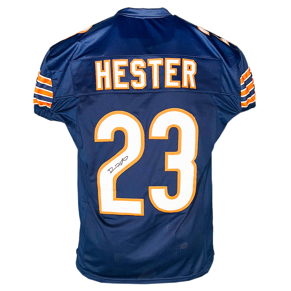 Devin Hester Signed Chicago Navy Game Style Football Jersey (Beckett)