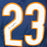 Devin Hester Signed Chicago Navy Game Style Football Jersey (Beckett)
