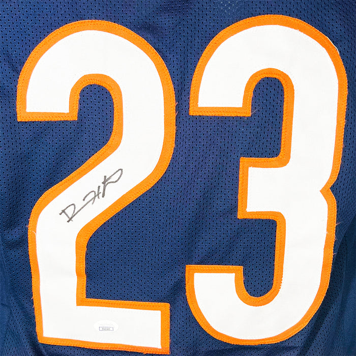 Devin Hester Signed Chicago Navy Game Style Football Jersey (Beckett)