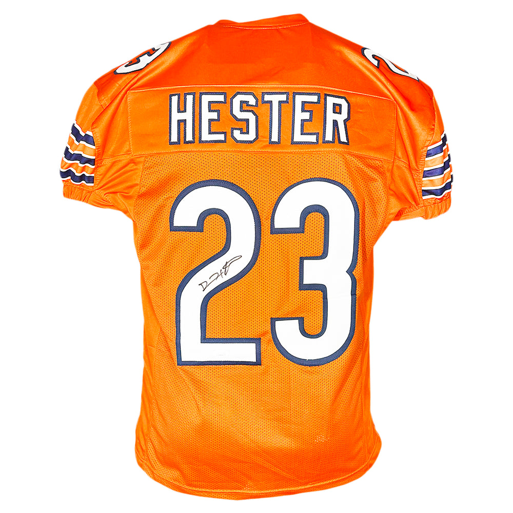 Devin Hester Signed Chicago Orange Game Style Football Jersey (JSA)
