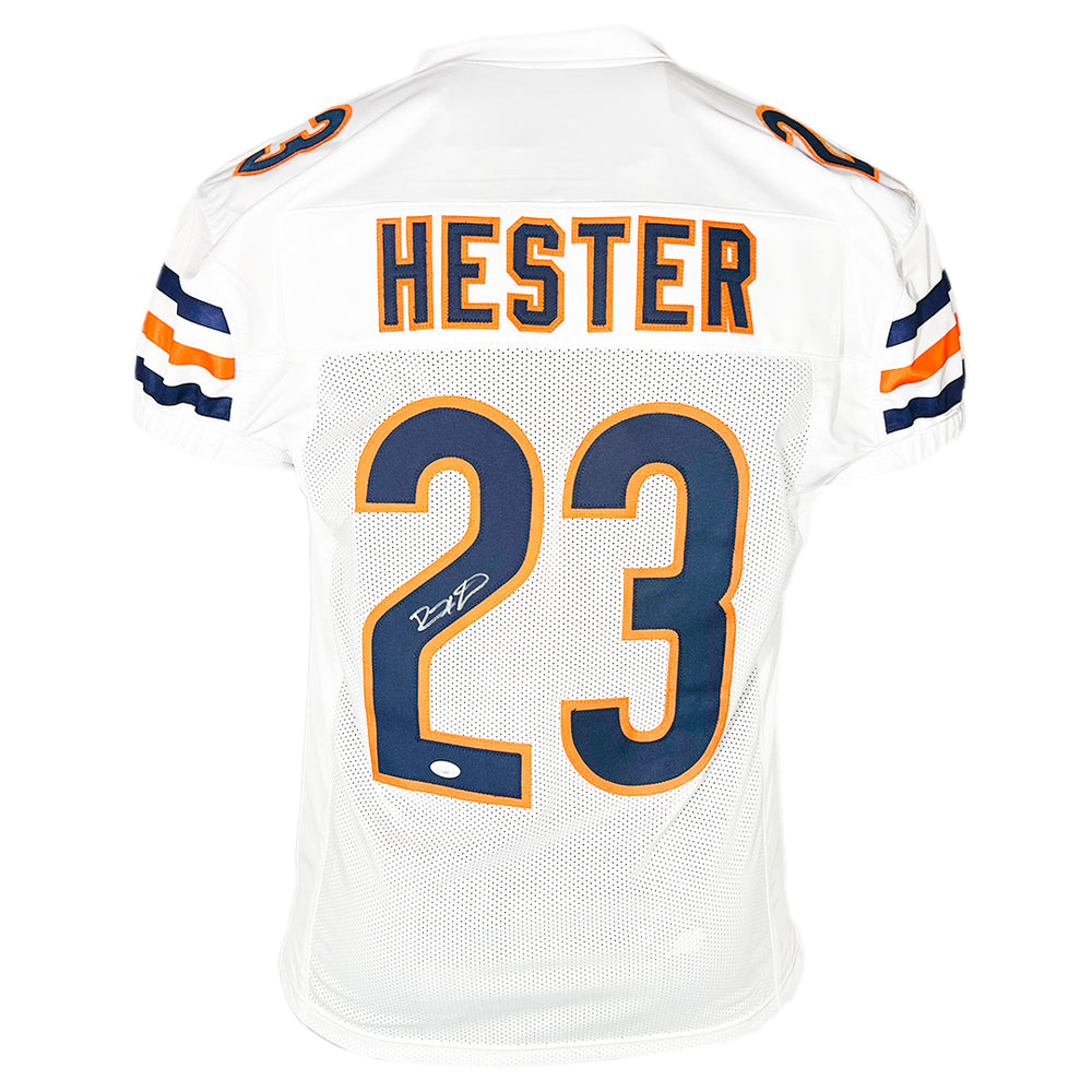 Devin Hester Signed Chicago White Game Style Football Jersey (JSA)