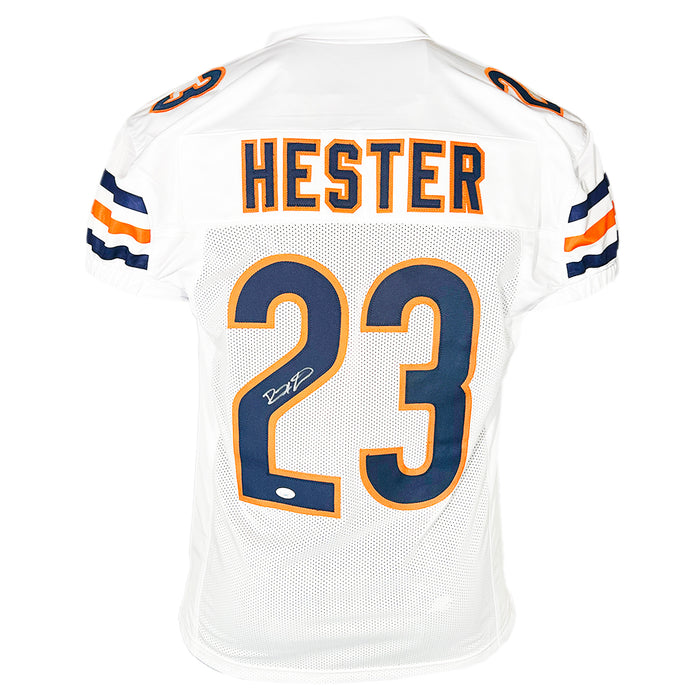 Devin Hester Signed Chicago White Game Style Football Jersey (JSA)