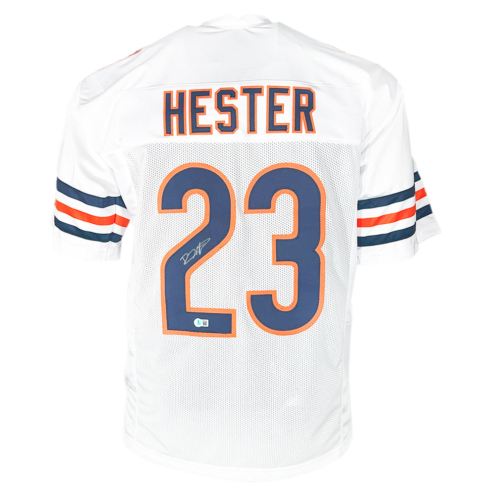 Devin Hester Signed Chicago White Football Jersey (JSA)