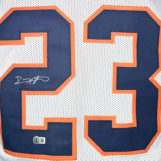 Devin Hester Signed Chicago White Football Jersey (Beckett)