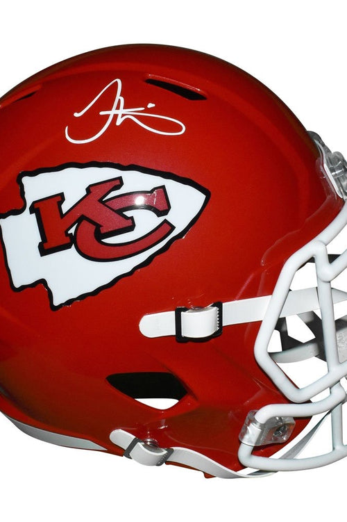 HILL-CHIEFS-RED-AUTOGRAPHED-FULL-SIZE-SPEED-FOOTBALL-HELMET-TOP