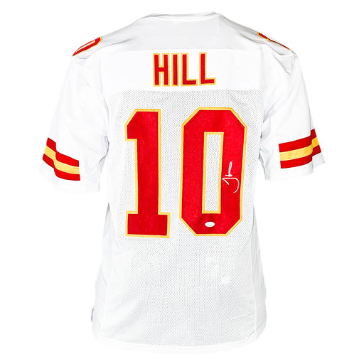 Tyreek Hill Signed Kansas City White Football Jersey  (JSA)