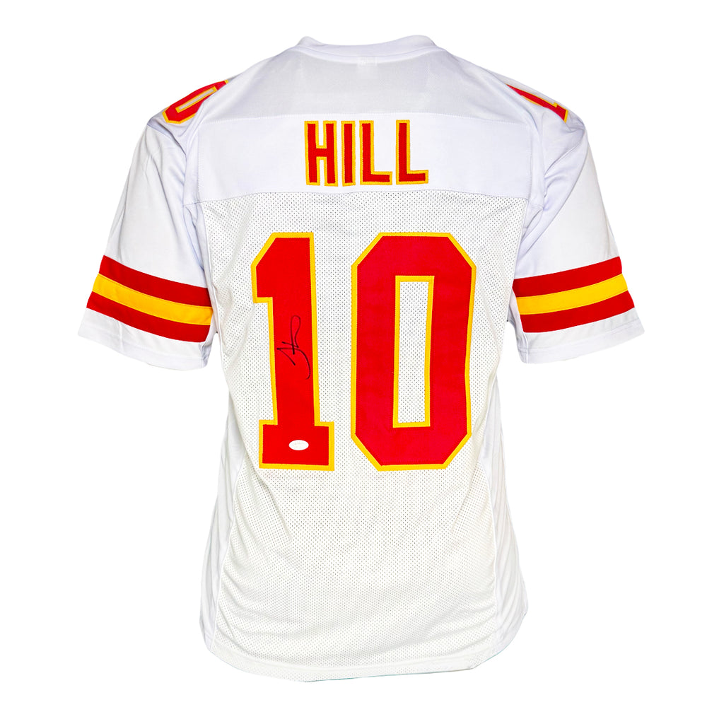 Tyreek Hill Signed Kansas City White Football Jersey  (JSA)