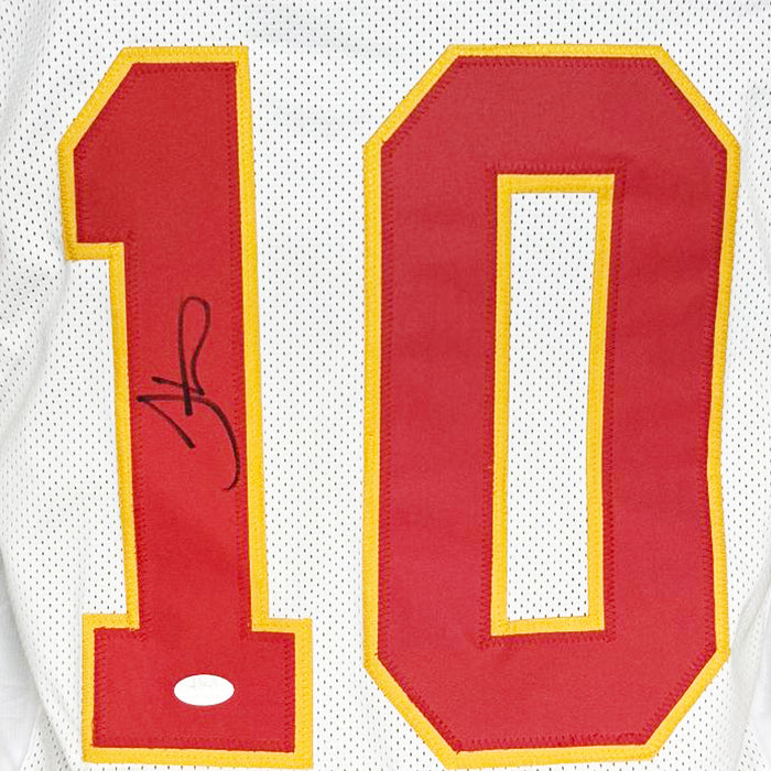 Tyreek Hill Signed Kansas City White Football Jersey  (JSA)