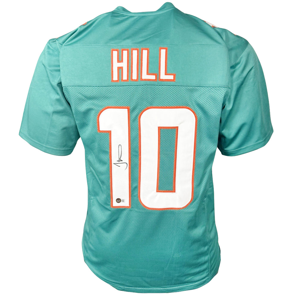 Tyreek Hill Signed Miami Teal Football Jersey (Beckett)