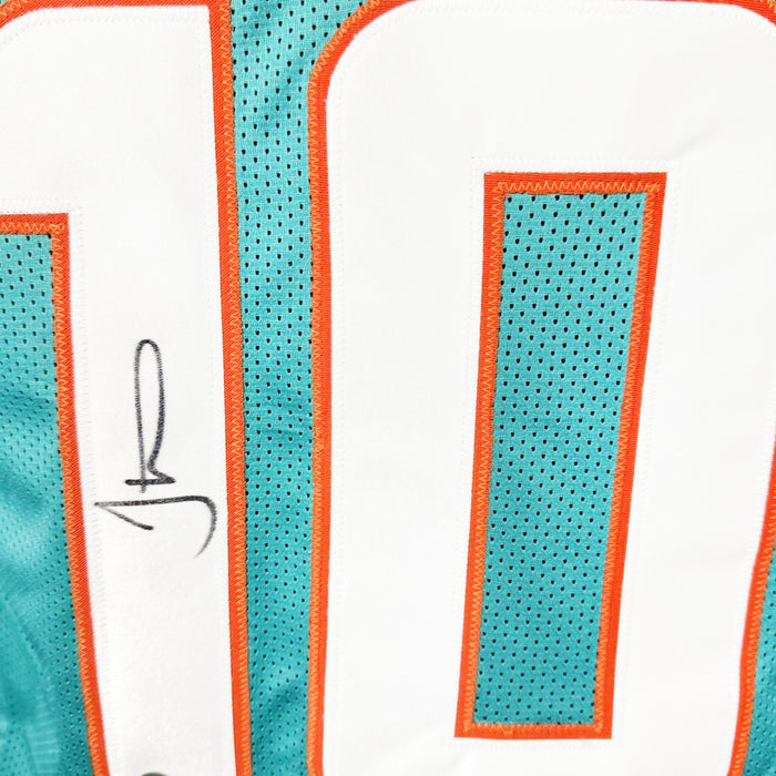 Tyreek Hill Signed Miami Teal Football Jersey (Beckett)