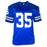 Calvin Hill Signed 69 ROY Inscription Dallas Royal Blue Football Jersey (Beckett)