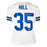 Calvin Hill Signed 69 ROY Inscription Dallas White Football Jersey (Beckett)