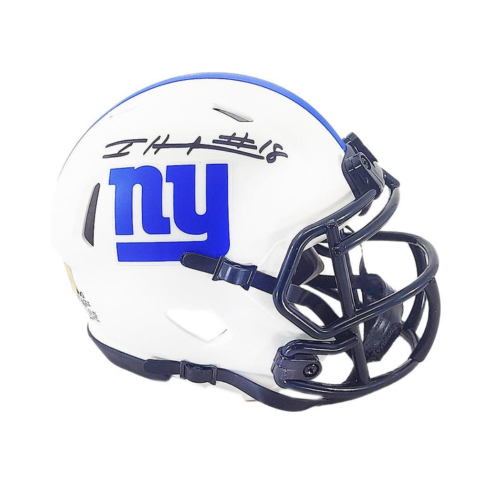Isaiah Hodgins Signed New York Giants Lunar Eclipse Speed Mini Football Helmet (JSA) - RSA