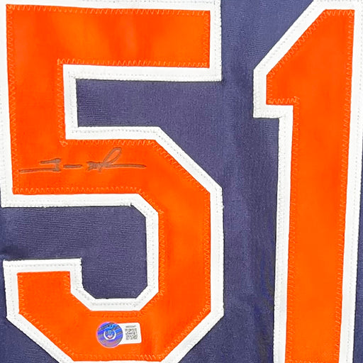 Trevor Hoffman Signed San Diego Blue Baseball Jersey (Beckett)