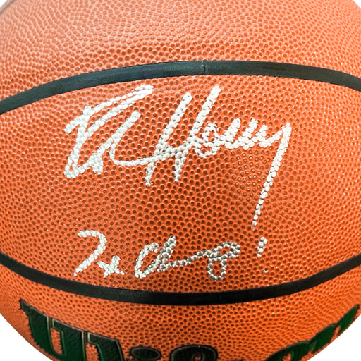 Robert Horry Signed 7x Champ! Inscribed Wilson NBA Authentic Series Basketball (Beckett)
