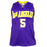 Robert Horry Signed Los Angeles Purple Basketball Jersey (Beckett)