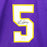 Robert Horry Signed Los Angeles Purple Basketball Jersey (Beckett)