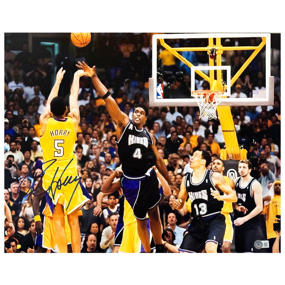 Robert Horry Signed Los Angeles The Shot 16x20 Photo (Beckett)