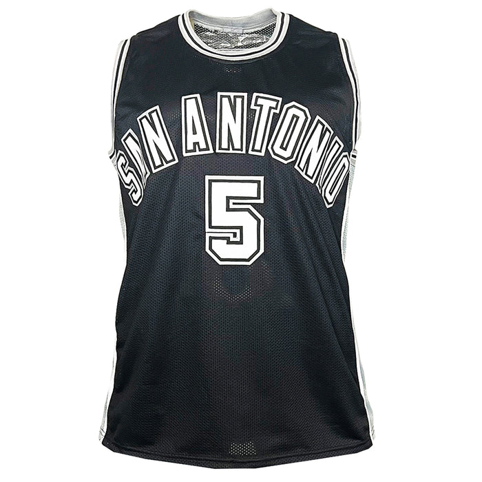 Robert Horry Signed San Antonio Black Basketball Jersey (Beckett)