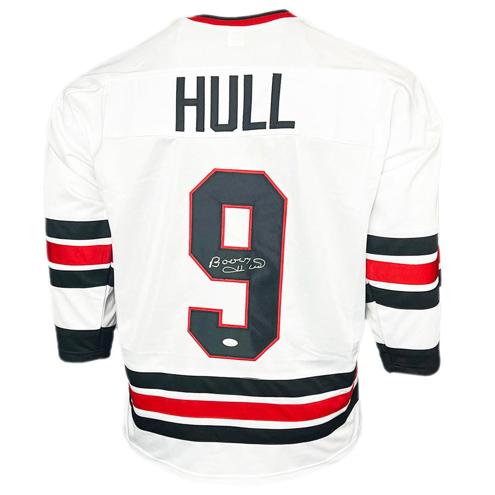 Bobby Hull Signed Chicago White Hockey Jersey (JSA) - RSA