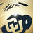 Travis Hunter Signed Colorado Buffaloes Speed Full-Size Replica Gold Football Helmet (Beckett)