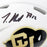 Travis Hunter Signed Colorado Buffaloes Speed Mini White Football Helmet (Beckett)
