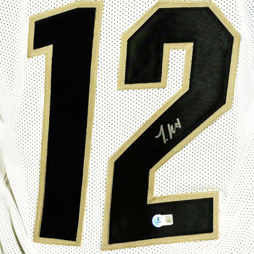 Travis Hunter Signed Colorado College White Football Jersey (Beckett)