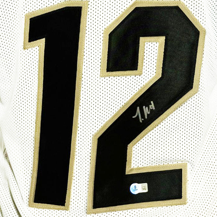 Travis Hunter Signed Colorado College White Football Jersey (Beckett)