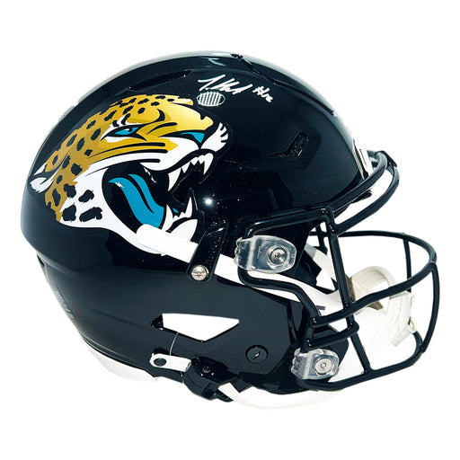 Travis Hunter Signed Jacksonville Jaguars Authentic SpeedFlex Full-Size Football Helmet (Beckett)