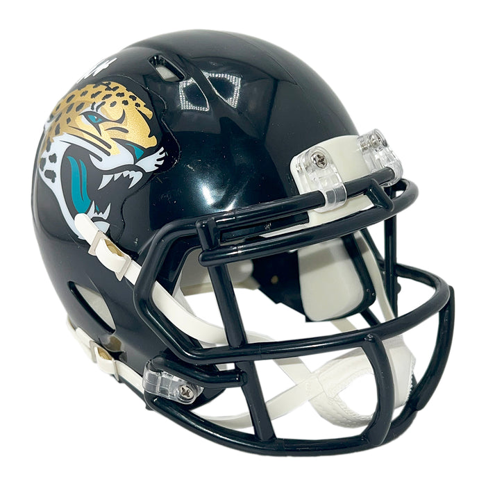 Travis Hunter Signed Jacksonville Jaguars Speed Mini Football Helmet (Beckett)