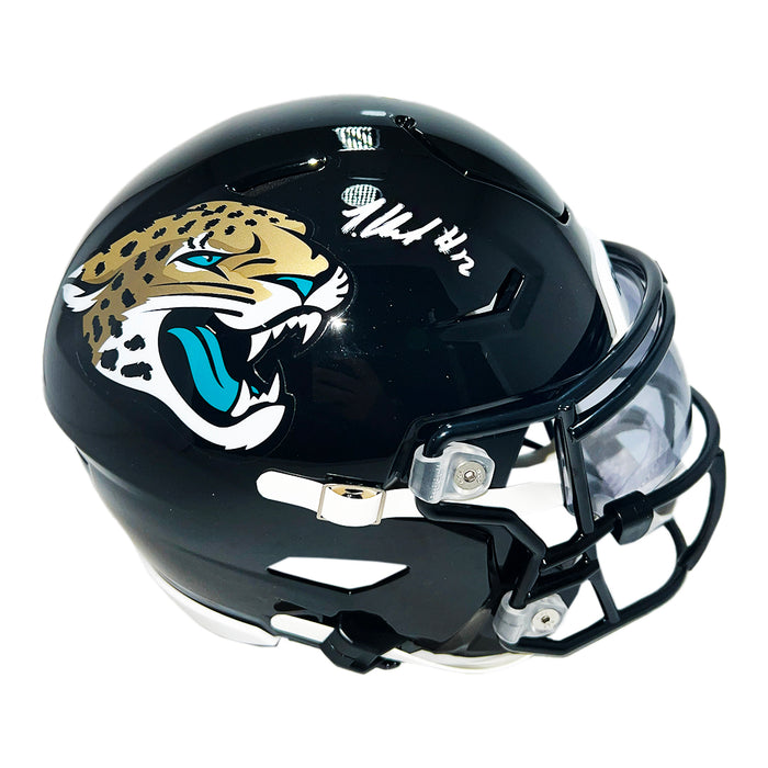 Travis Hunter Signed Jacksonville Jaguars Midi SpeedFlex Football Helmet (Beckett)