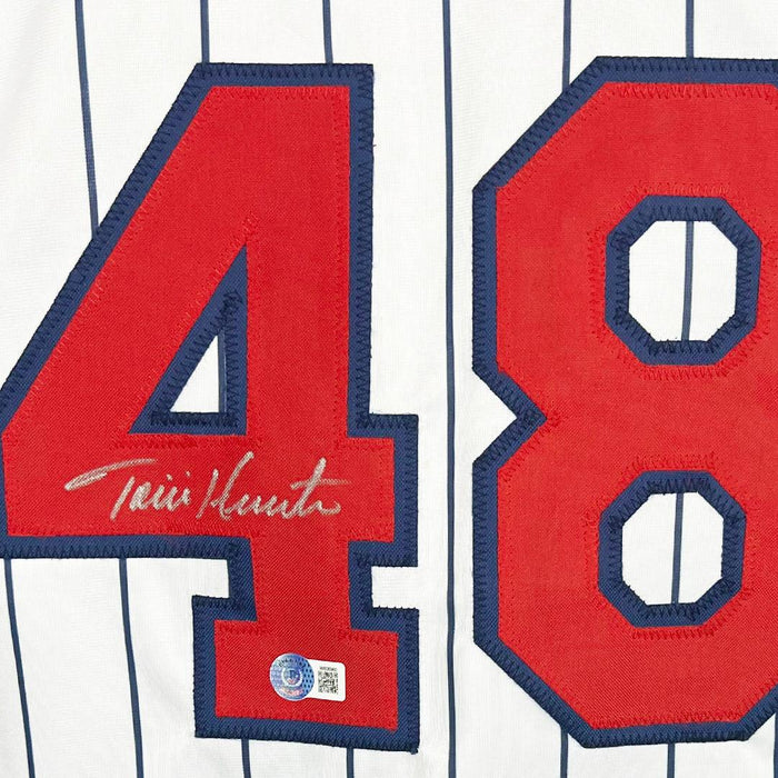 Torii Hunter Signed Minnesota Pinstripe Baseball Jersey (Beckett) - RSA